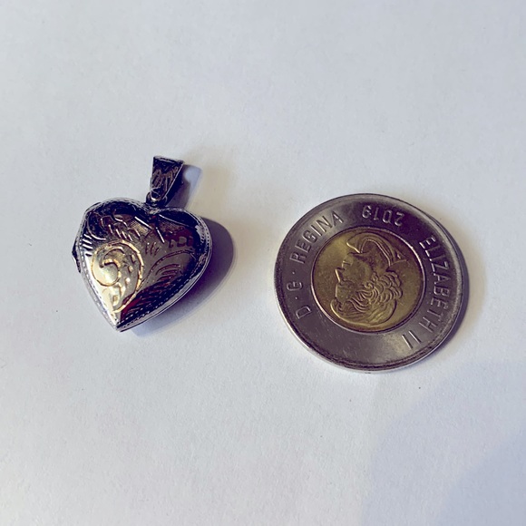 💝Vintage Silver 925 Heart Locket Pendant - Picture 3 of 4